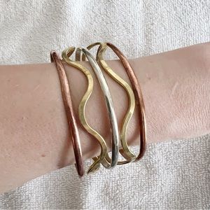Mixed Metal Cuff Bracelet